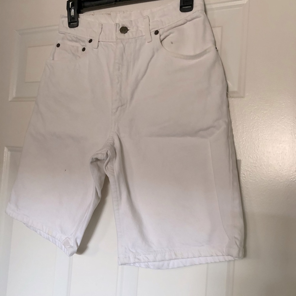 LEVIS Vintage White Jean Shorts
